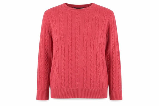 Brooks Brothers Women's Red Pullover Jumper, M, Cotton