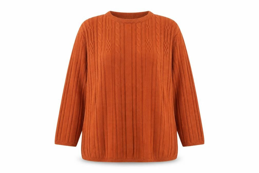 Stone River Classics Women's Orange Pullover Jumper Size 14