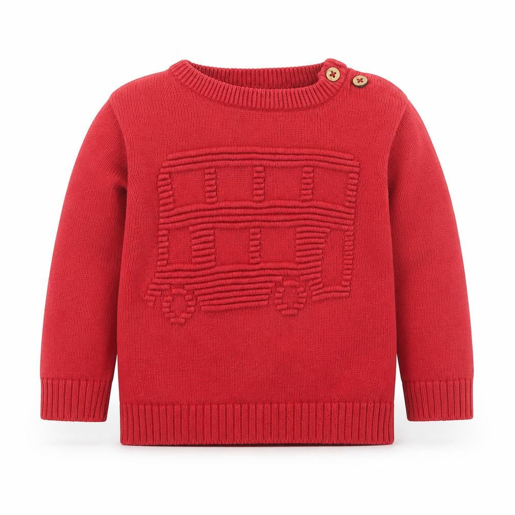 Kite Girls Red Pullover Jumper, Cotton, Size 24 Months
