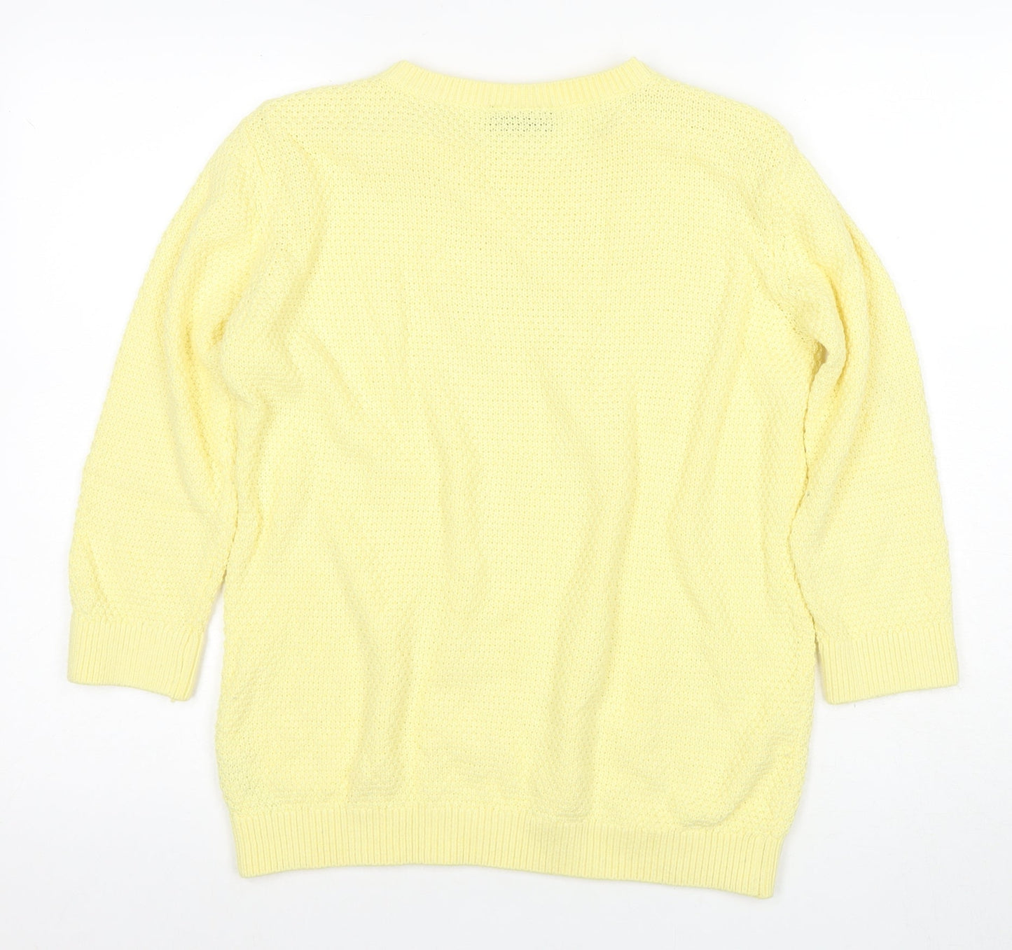 Wallis Women Yellow Regular Fit Crew Neck Pullover