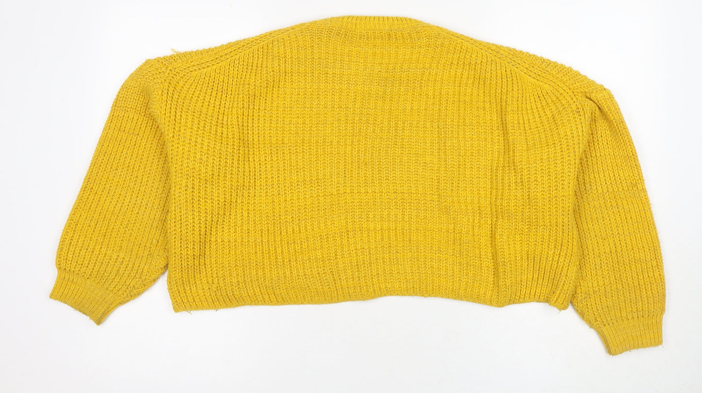 Urban Outfitters Women's Yellow Pullover Jumper S