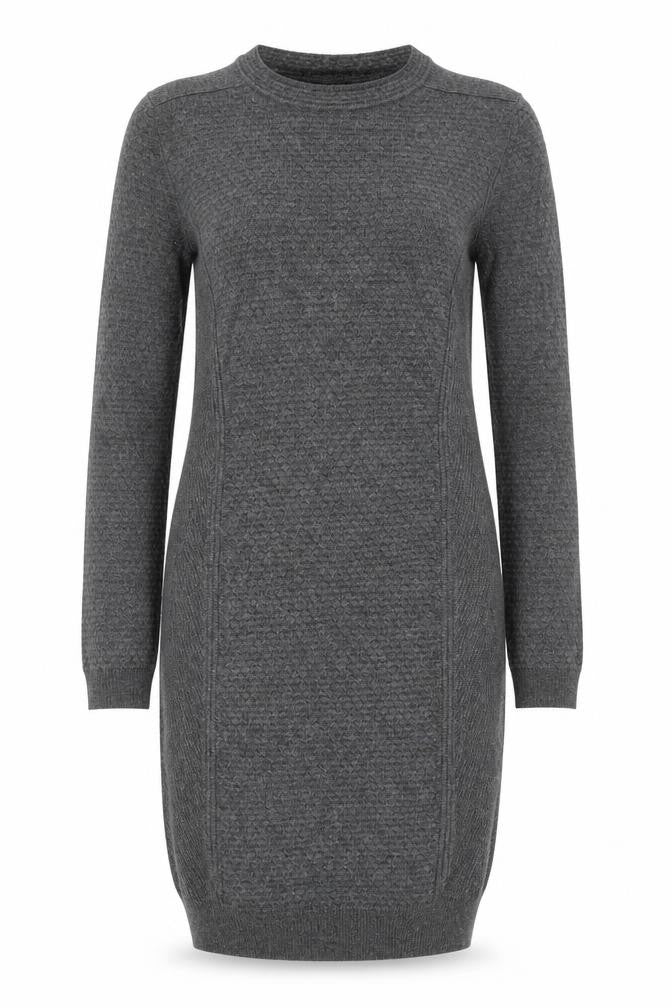 Warehouse Women's Grey Wool Jumper Dress Size 8