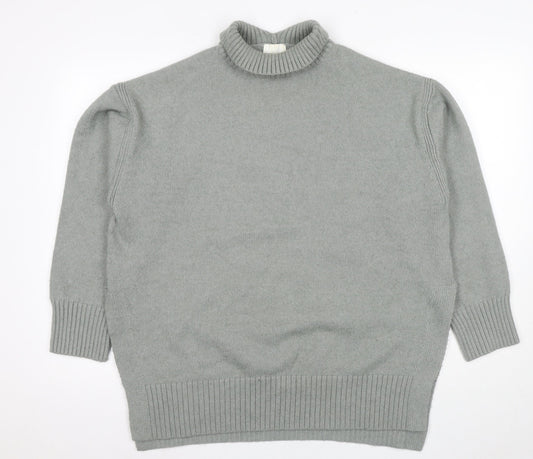 H&M Women’s Grey Pullover Jumper - Size 20 Roll Neck