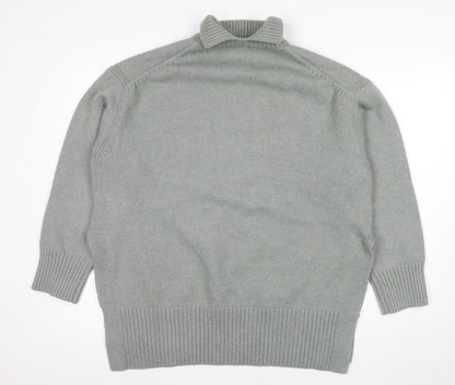 H&M Women’s Grey Pullover Jumper - Size 20 Roll Neck