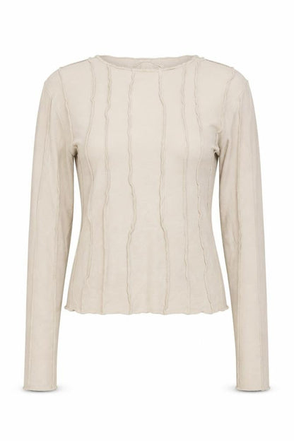 Pull&Bear Women's Beige Long Sleeve Blouse - Size S