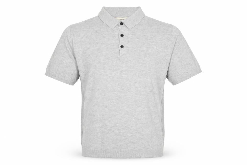 River Island Men's Grey Polo Shirt M Short Sleeve Casual