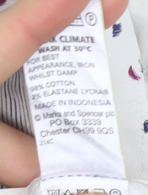 Marks and Spencer Men's Multicoloured Slim Fit Shirt