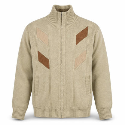 J. Wills Men's Beige Full Zip Retro Jacket Size M