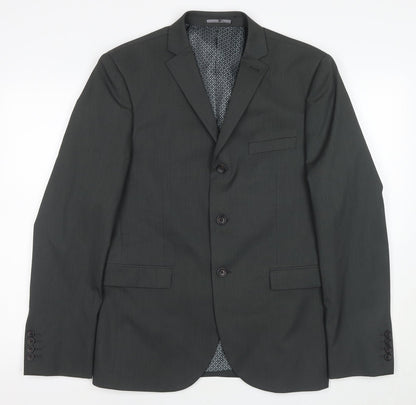 Next Men's Black Blazer Regular Fit Size 40