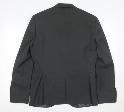 Next Men's Black Blazer Regular Fit Size 40