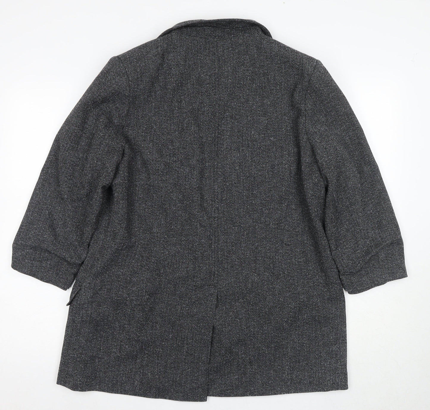 Next Women's Grey Classic Coat Size 16 Regular Fit