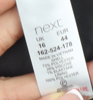 Next Women's Grey Classic Coat Size 16 Regular Fit