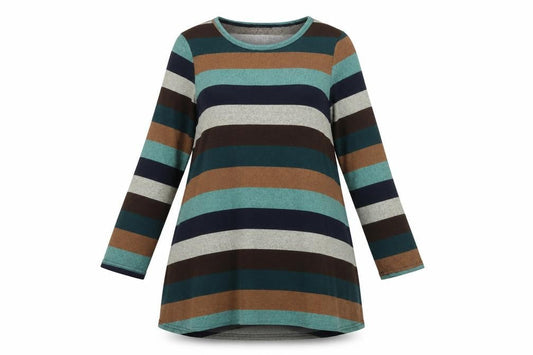 Apricot Women's Multicolour Striped Trapeze Dress Size 12