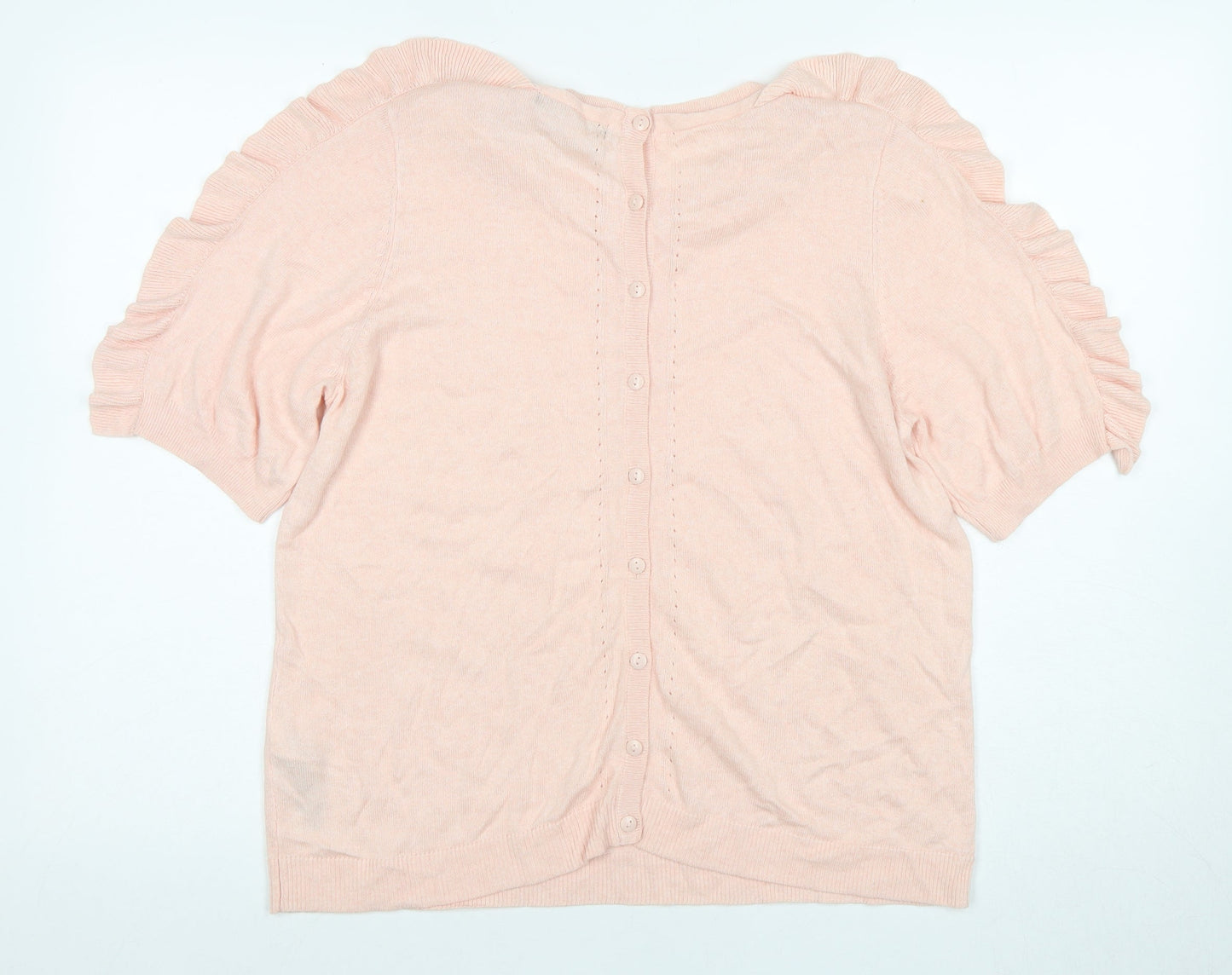 Marks and Spencer Women's Pink Blouse - Size 16