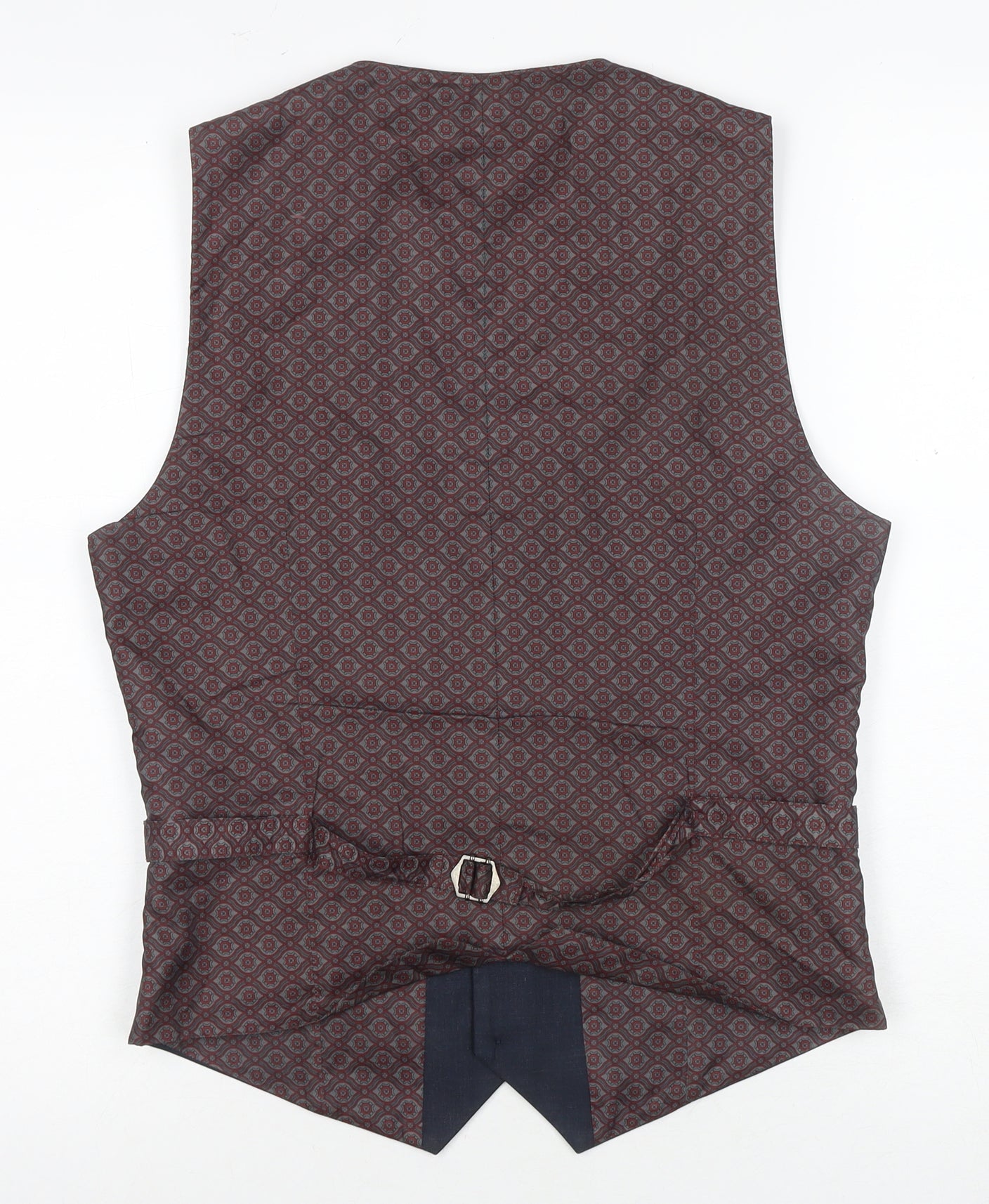 Burton Mens Brown Slim Fit Suit Waistcoat S