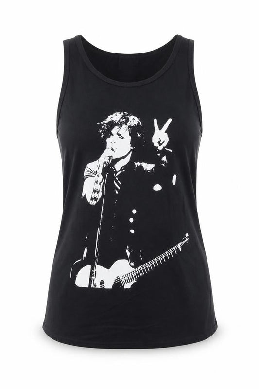 Apparel Womens Noir Black Music Tank Top Size 12