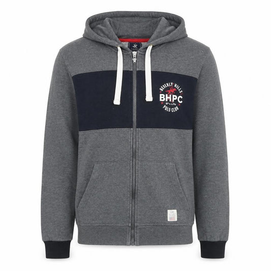 Beverly Hills Polo Club Men's Grey Hoodie, L