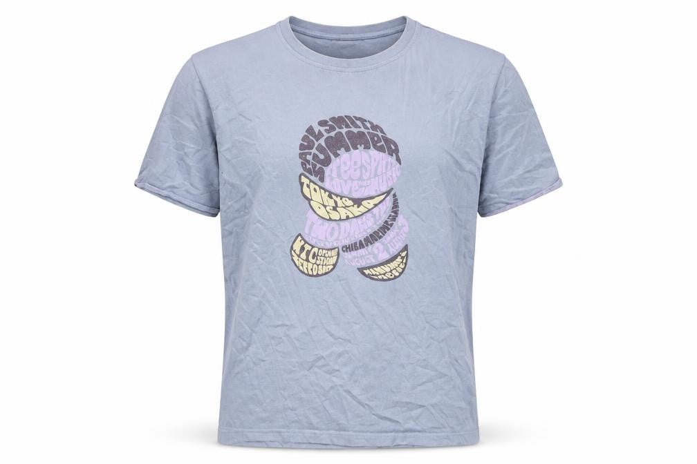 Paul Smith Men's Blue Graphic T-Shirt, M