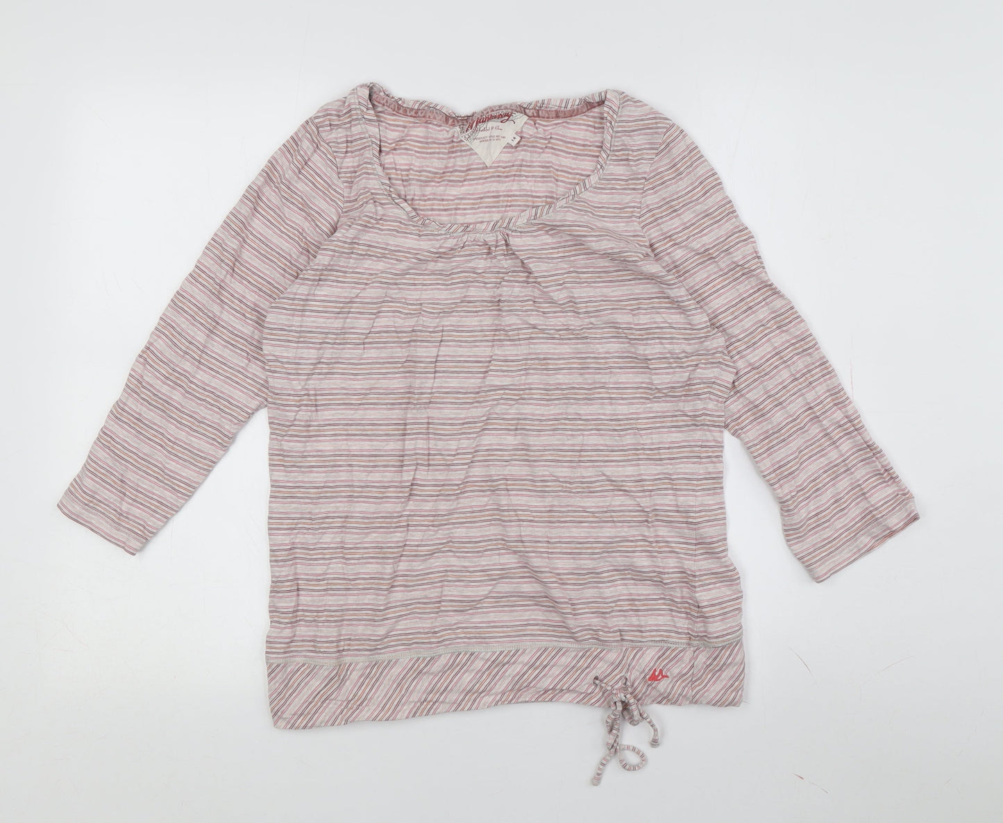 Mahogany Women's Multicoloured Striped T-Shirt Size 14