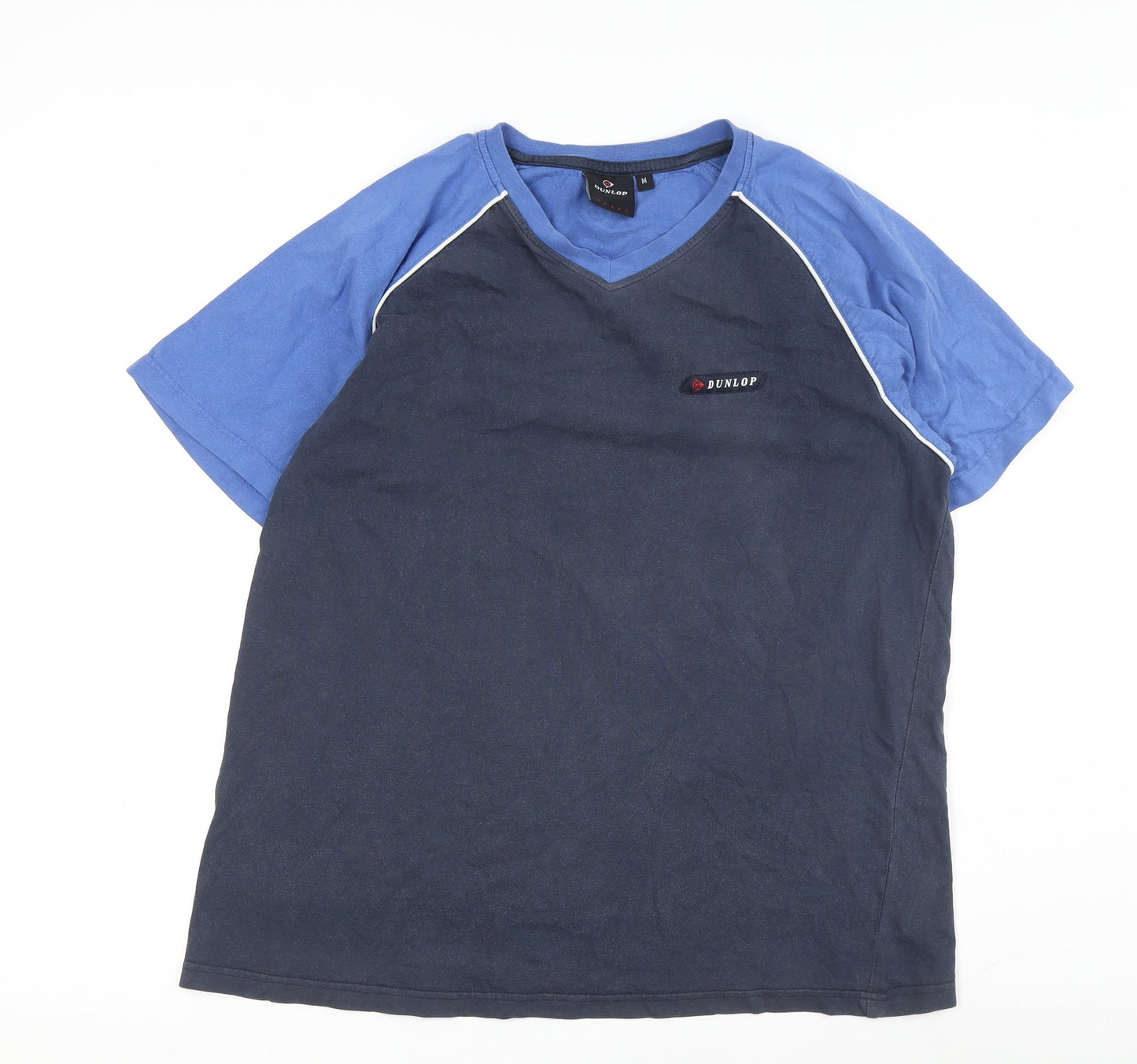 Dunlop Men's M Blue V-Neck T-Shirt