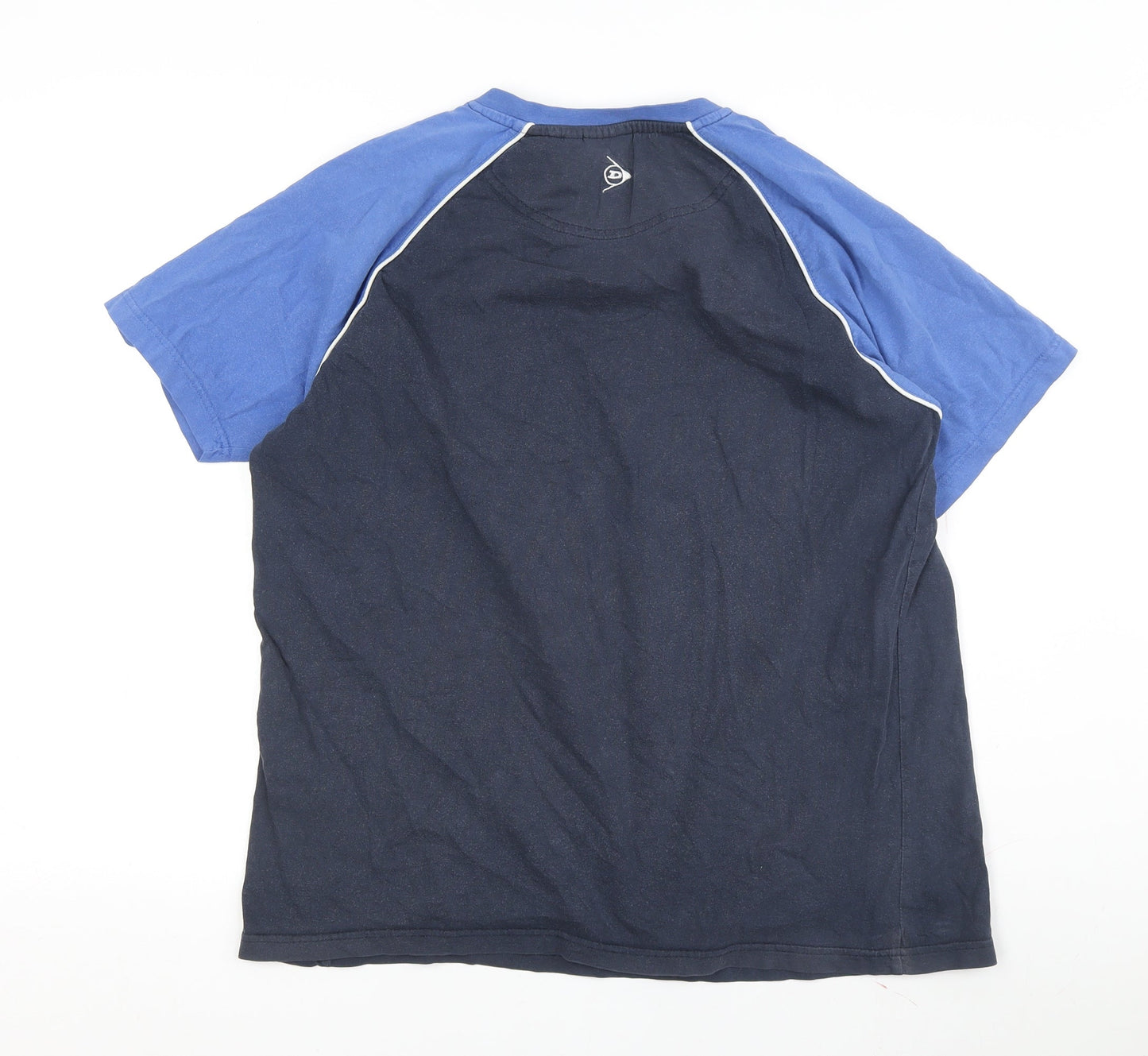 Dunlop Men's M Blue V-Neck T-Shirt