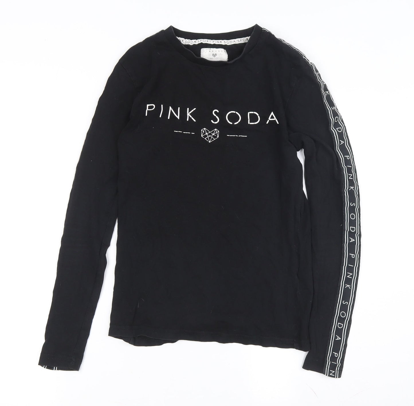 Pink Soda Women’s Black Long Sleeve T-Shirt Size 6