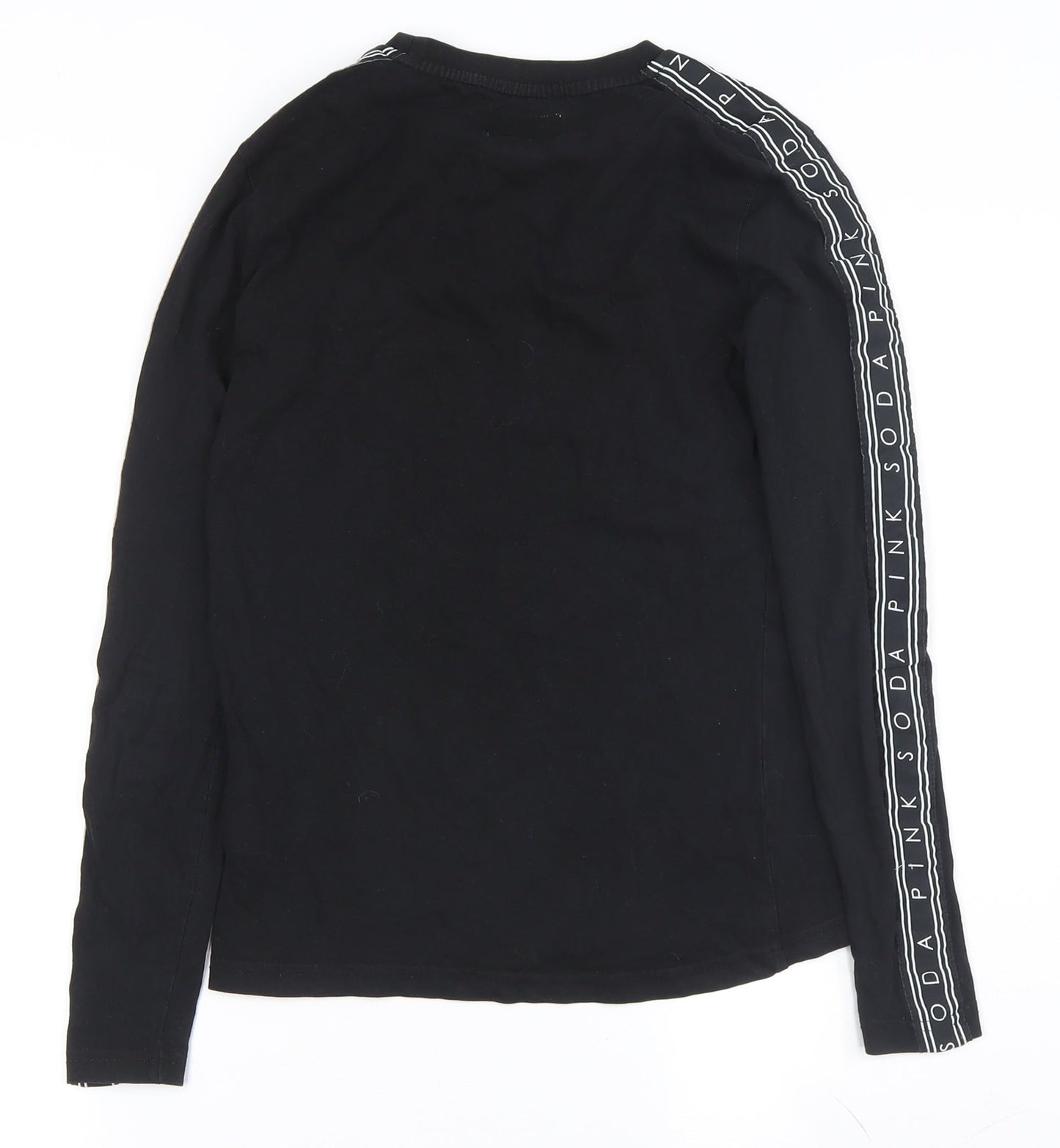 Pink Soda Women’s Black Long Sleeve T-Shirt Size 6