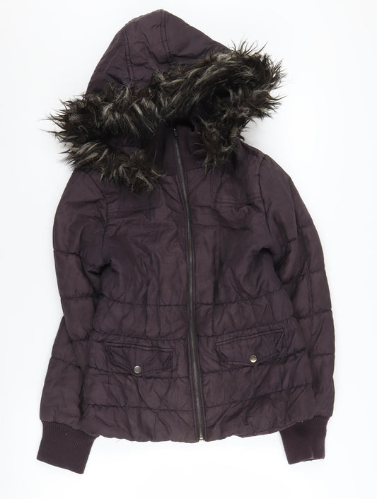 Dorothy Perkins Women's Black Puffer Jacket Size 12