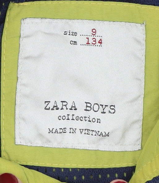 Zara Boys Multicoloured Nylon Parka Jacket 9 Years