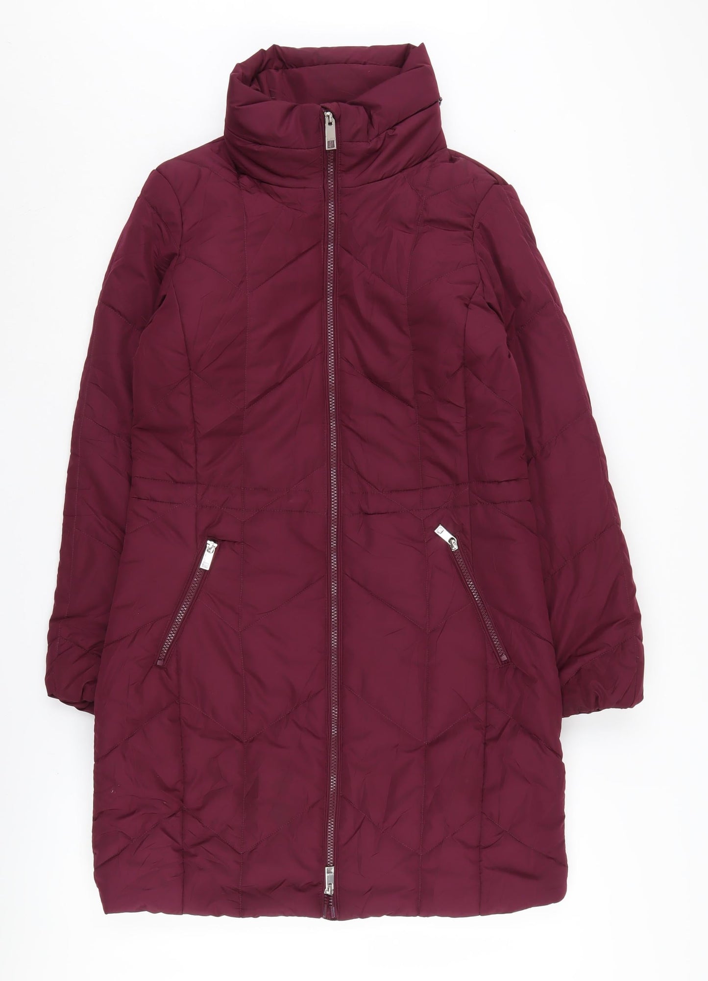 Marks and Spencer Women's Red Puffer Coat Size 8