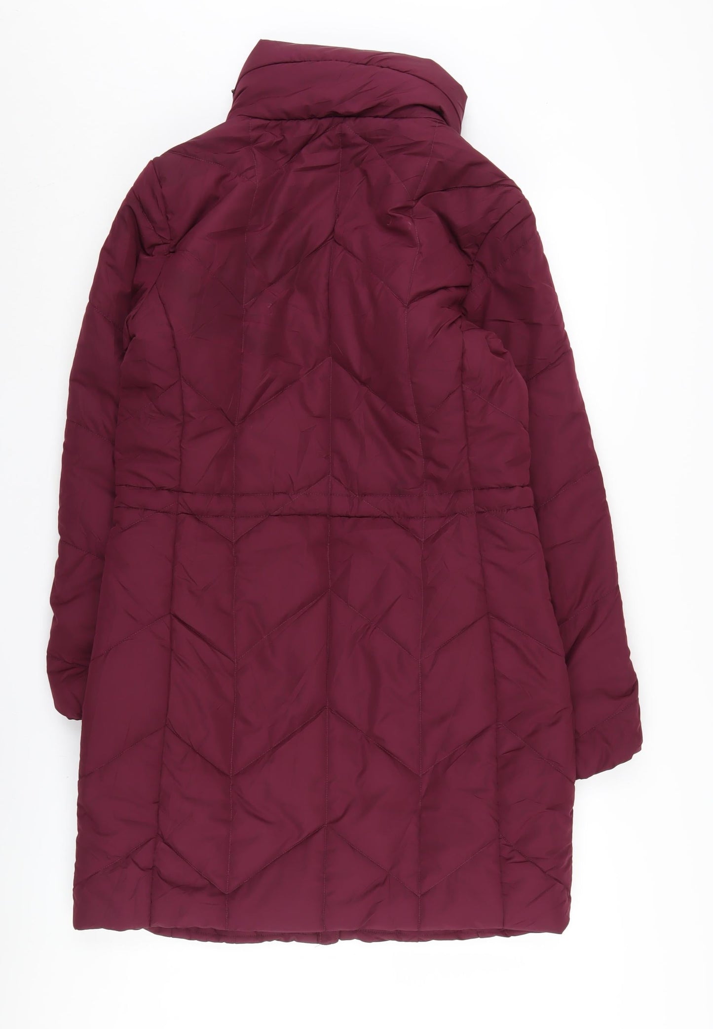 Marks and Spencer Women's Red Puffer Coat Size 8