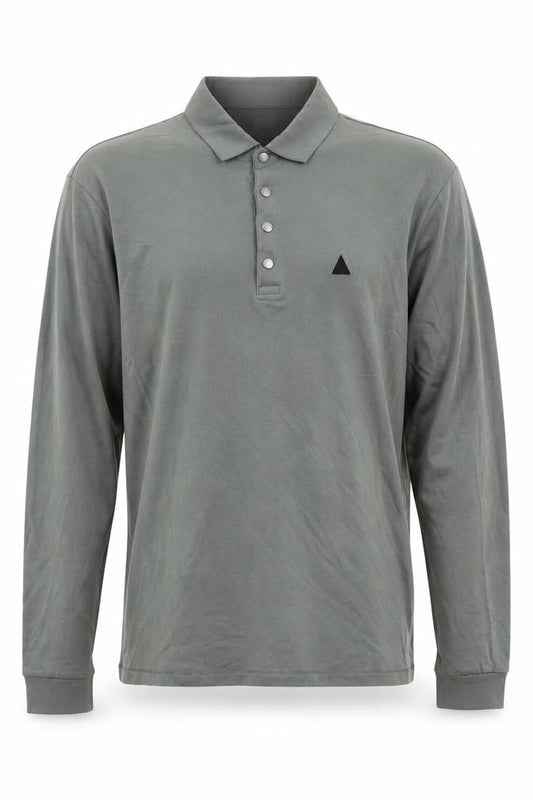 ASOS Men's Green Classic Long Sleeve Polo Shirt S