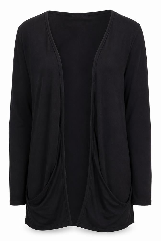 Graffic Women's Black Cardigan S Lightweight Casual