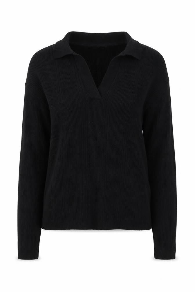 Marks & Spencer Women's Black V-Neck Pullover Jumper, Size 12