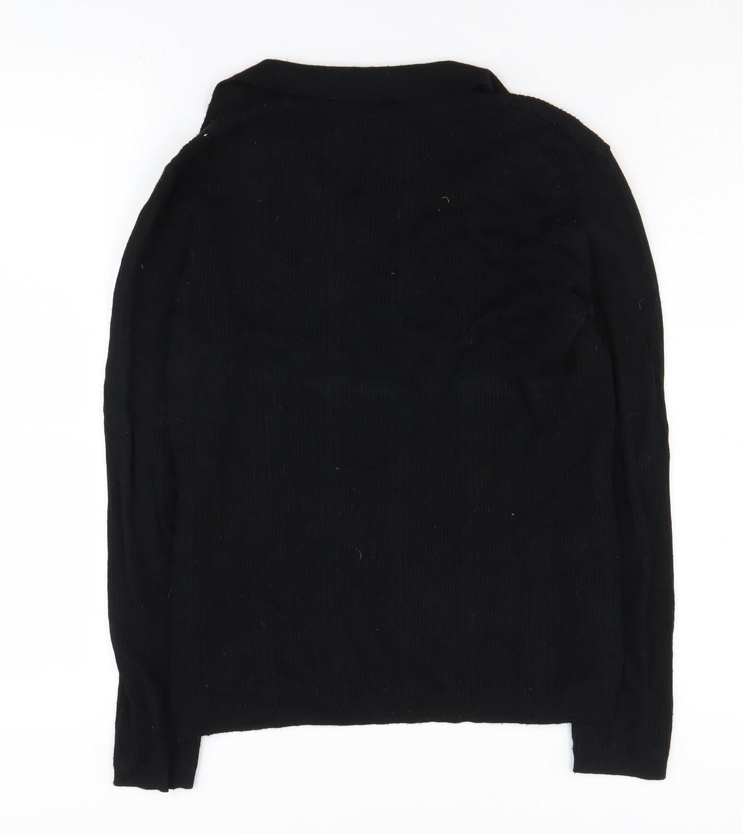 Marks and Spencer Women's Black V-Neck Pullover Jumper, Size 12