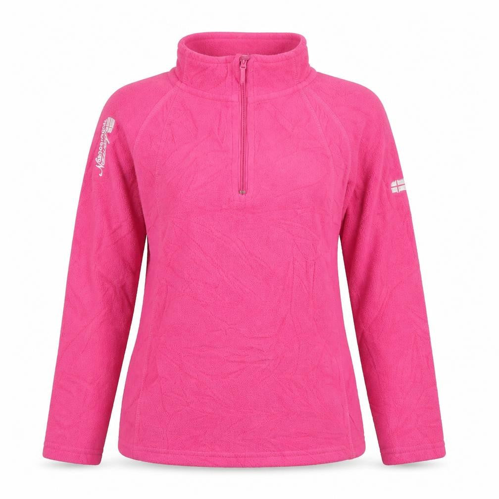 Geographical Norway Women's Pink Fleece Pullover Sweatshirt M
