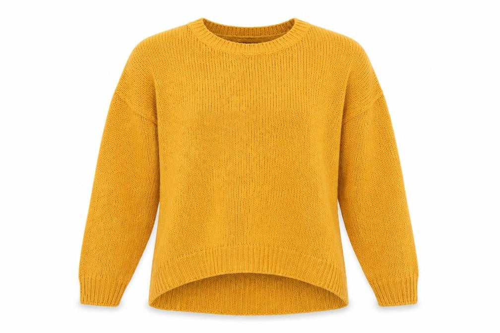 New Look Women's Yellow Chunky Knit Pullover Jumper, Size M