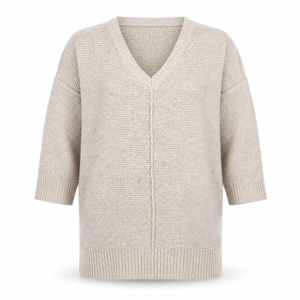 Wallis Women's Beige V-Neck Cardigan M