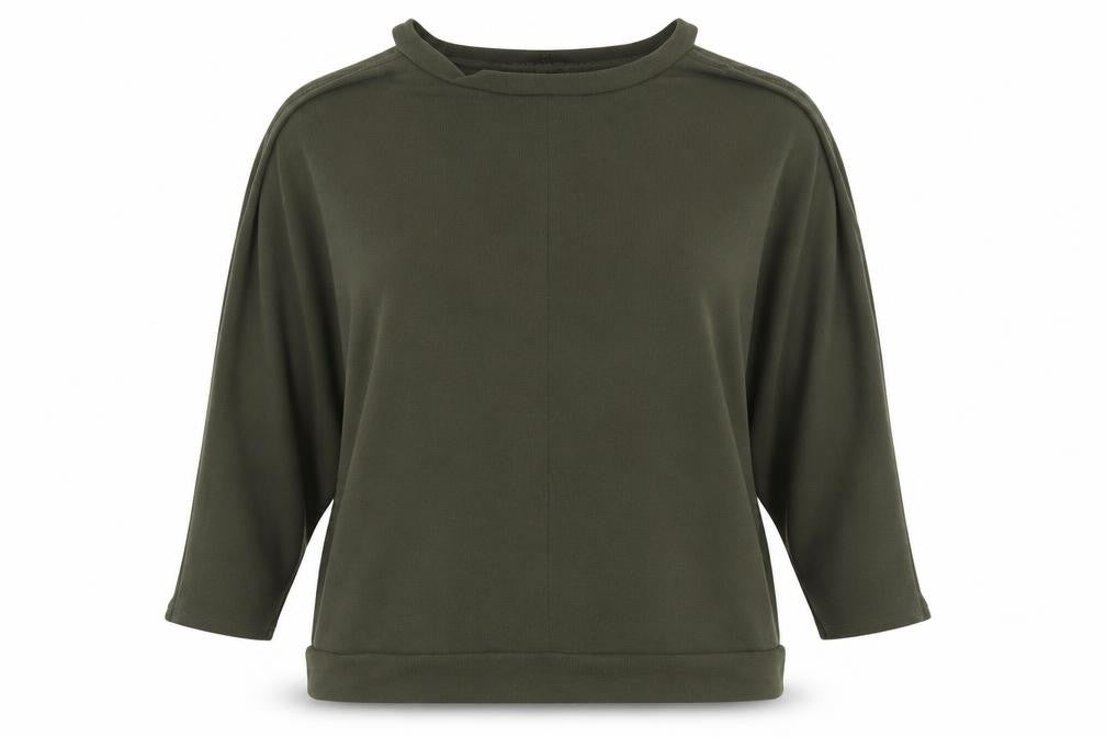 River Island Women's Green Mock Neck Jumper