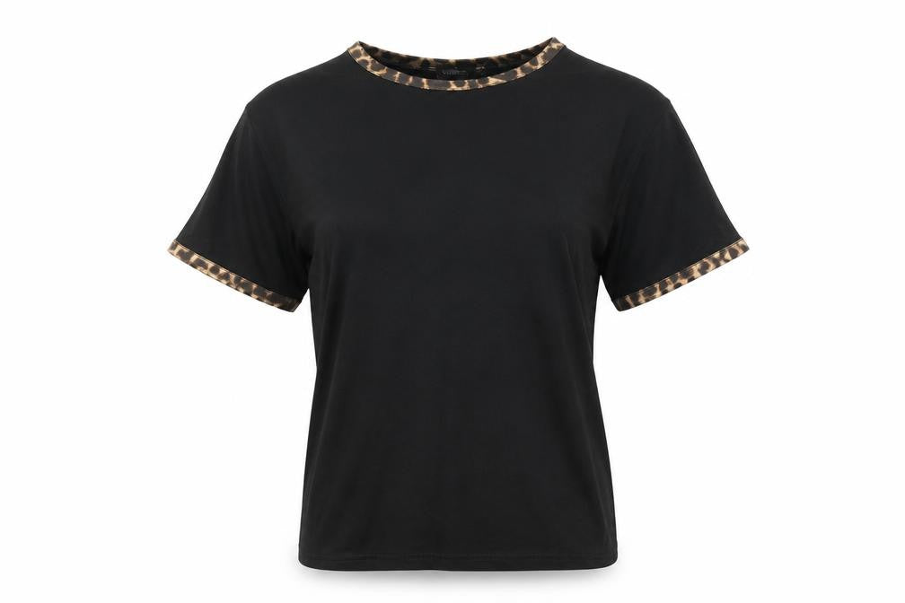 Boohoo Women's Black Basic T-Shirt Size 10