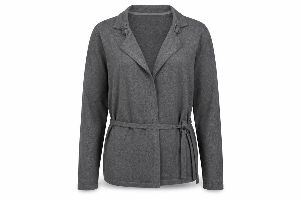Alexon Women's Grey Cardigan, M, Collared, Belted