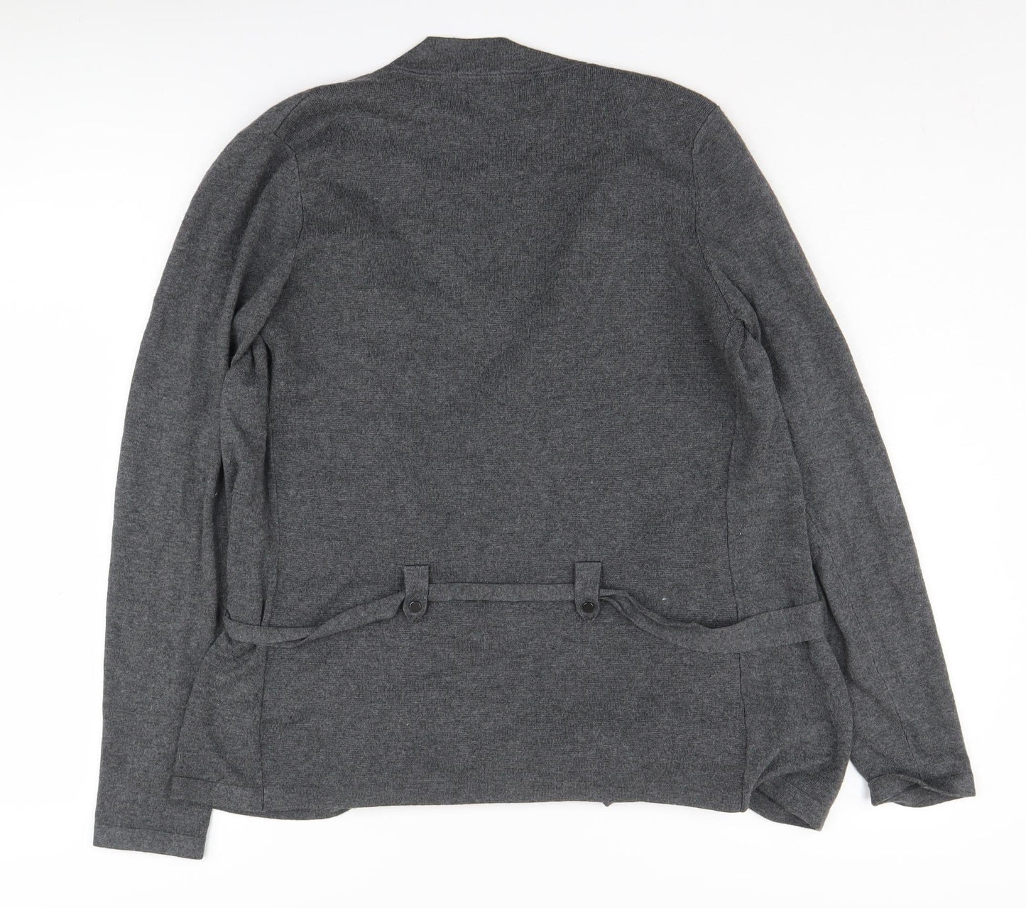 Alexon Women's Grey Cardigan, M, Collared, Belted