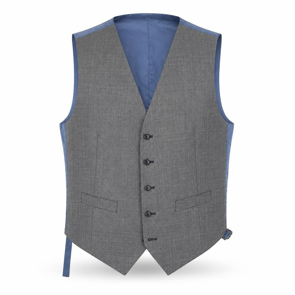 Marks & Spencer Men's Grey Waistcoat L Wool Blend Elegant