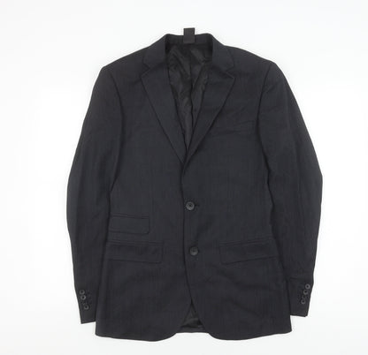 Cold Method Men's Black Blazer 36 Single-Breasted