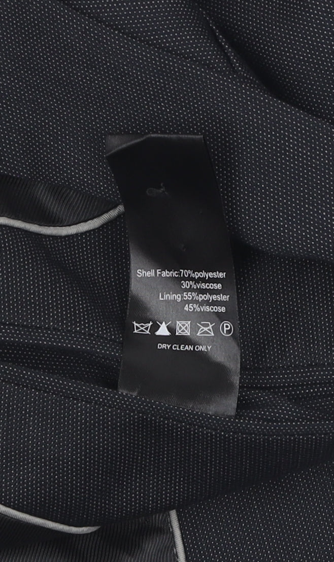 Cold Method Men's Black Blazer 36 Single-Breasted