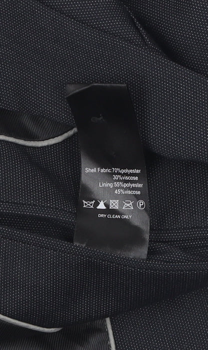 Cold Method Men's Black Blazer 36 Single-Breasted