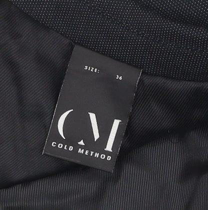 Cold Method Men's Black Blazer 36 Single-Breasted