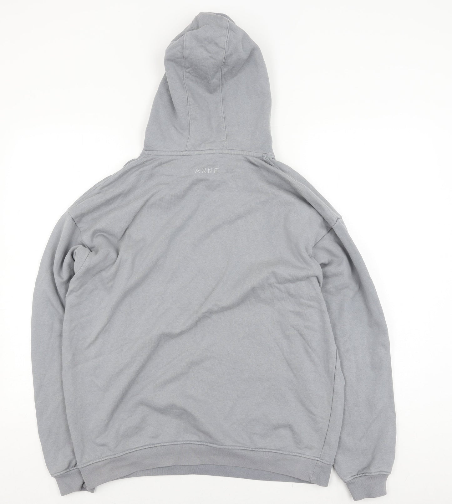 Arne Grey Pullover Unisex Hoodie, Size M
