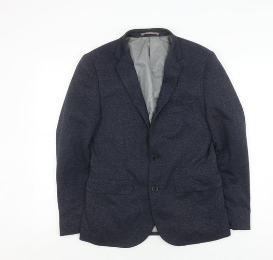 Burton Menswear Blue Blazer, Men's, S, Regular Fit