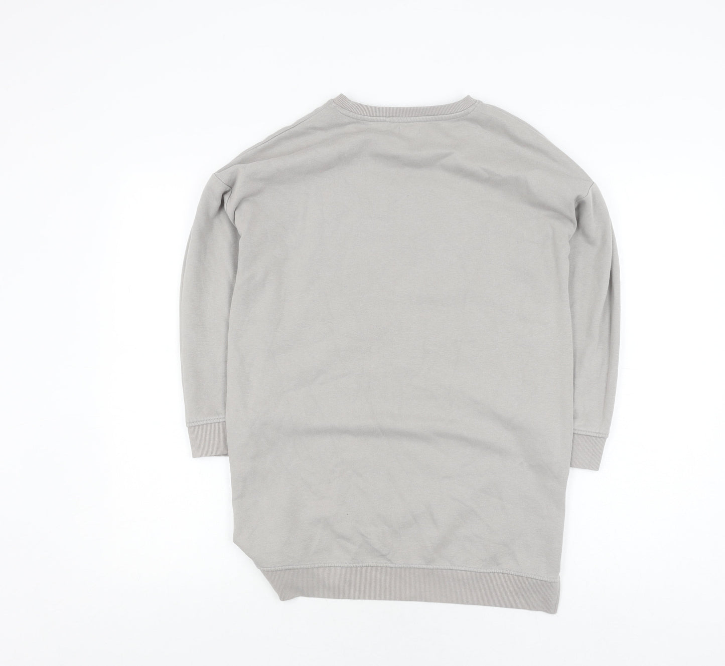 Next Girls Grey Sequin Heart Pullover Jumper 11 Years